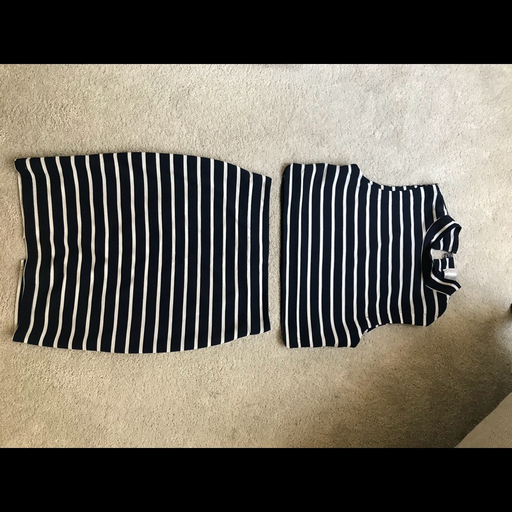 J.O.A two piece top and skirt.